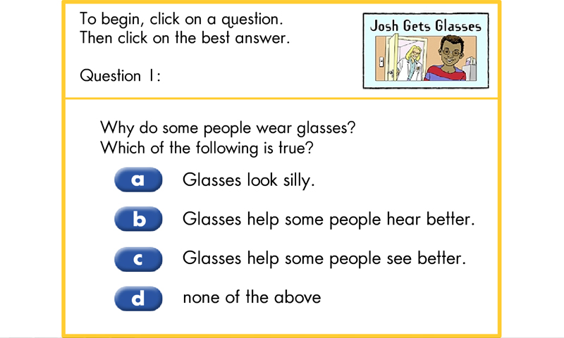 Josh gets glasses