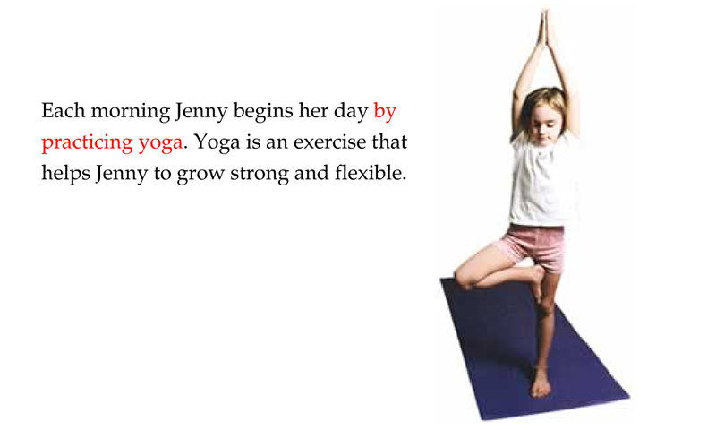 Jenny loves yoga