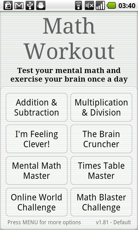 Math Workout