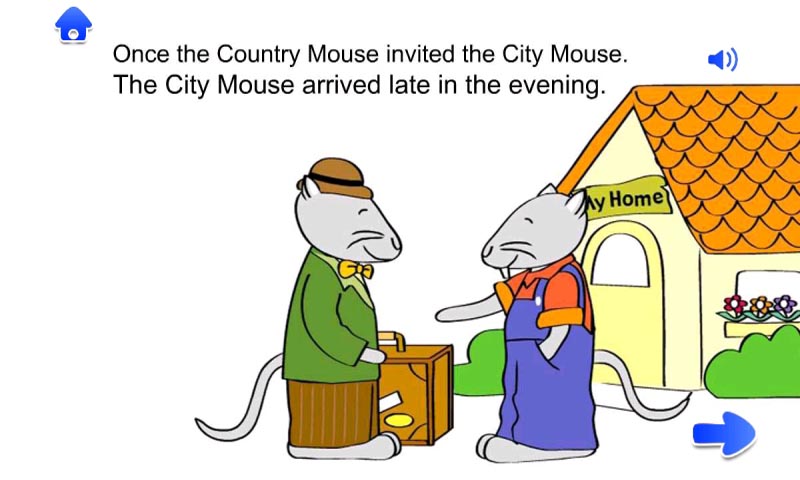 Countey mouse and city mouse