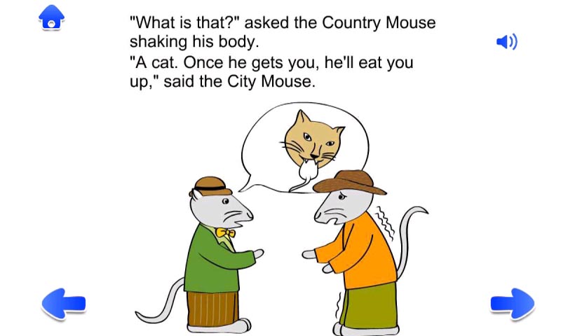 Countey mouse and city mouse