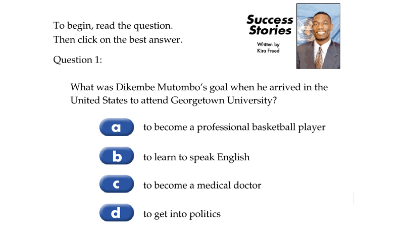 Success Stories 2 Dikembe Mutombo Quiz